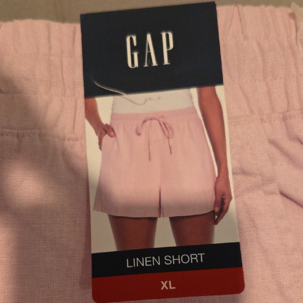 GAP Women's Pink Linen Shorts